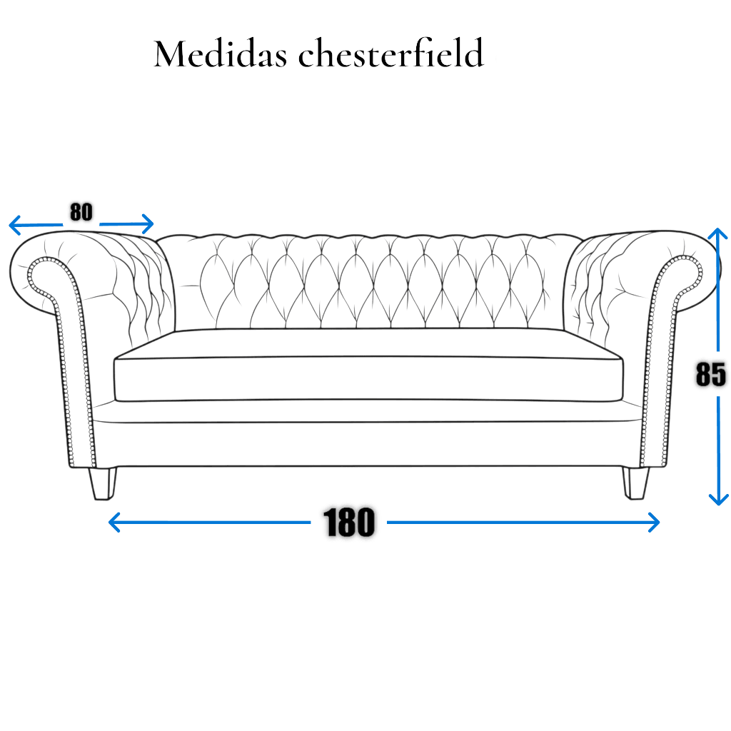 Sofá Chesterfield Capitone Brabante - vista 5