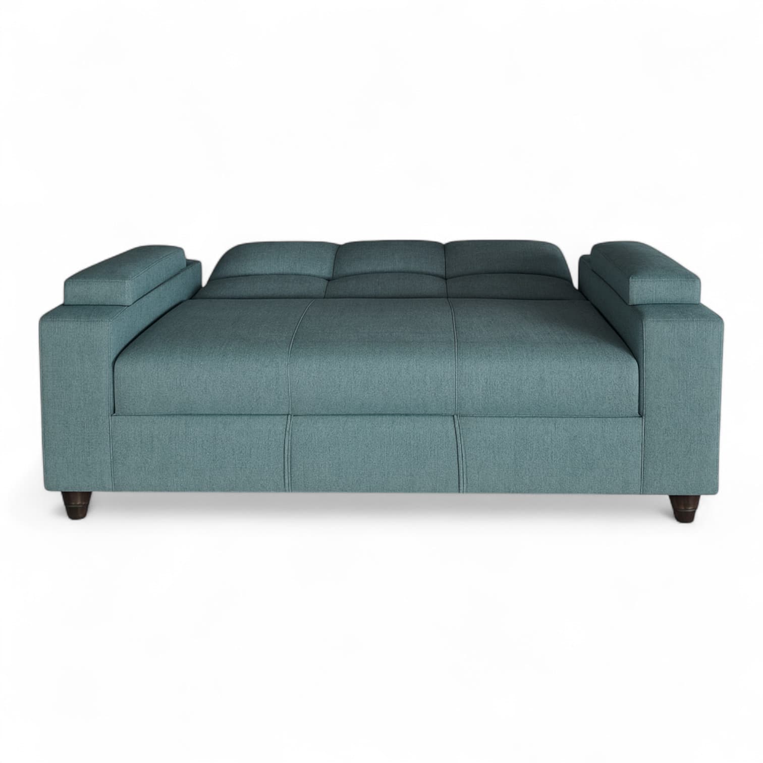 SOFA CAMA BAUL 2 PZ DECO LINO TURQUEZA - vista 7