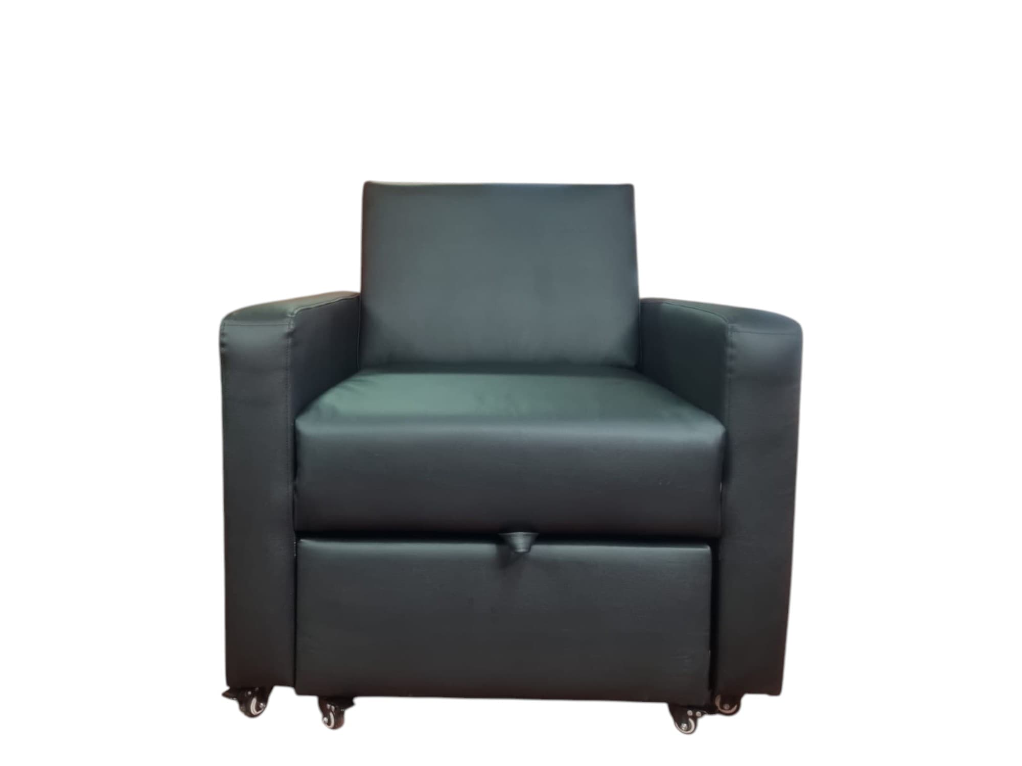 Sillón Cama Funcional PU Negro - vista 3