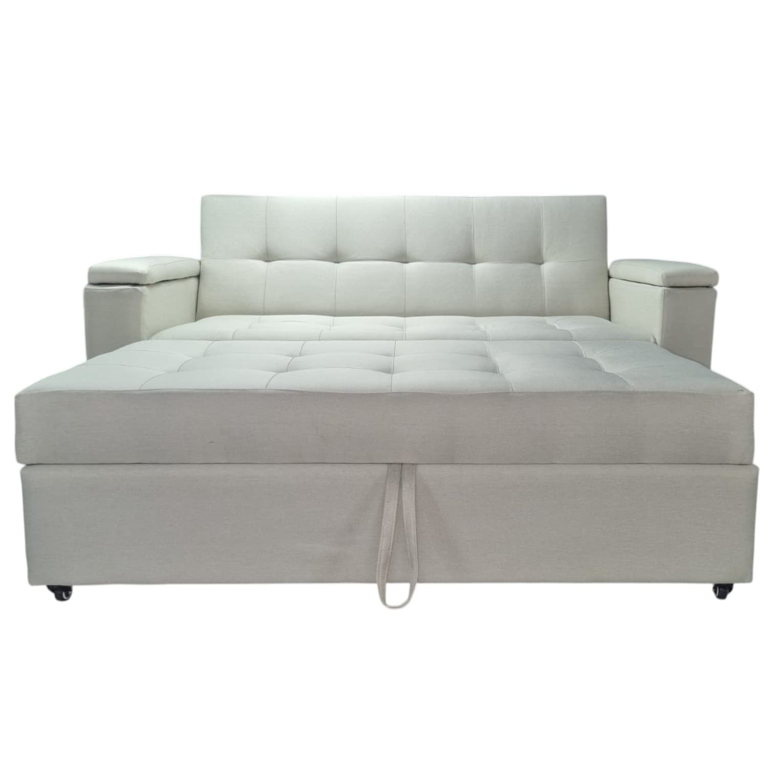 Sofá Cama Funcional 2 Plazas Londres Lino Crudo - vista 3
