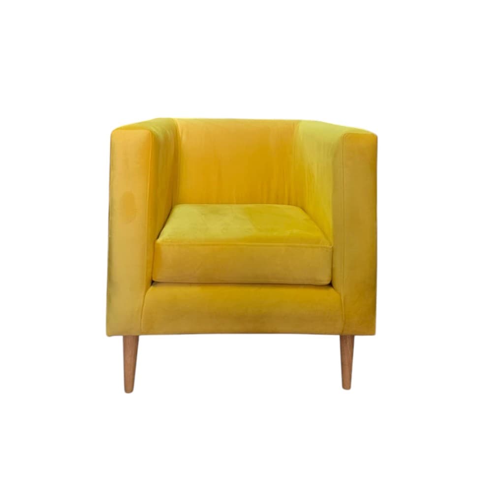 PACK 2 Poltrona Borlange Cubo – Felpa Amarillo - vista 5