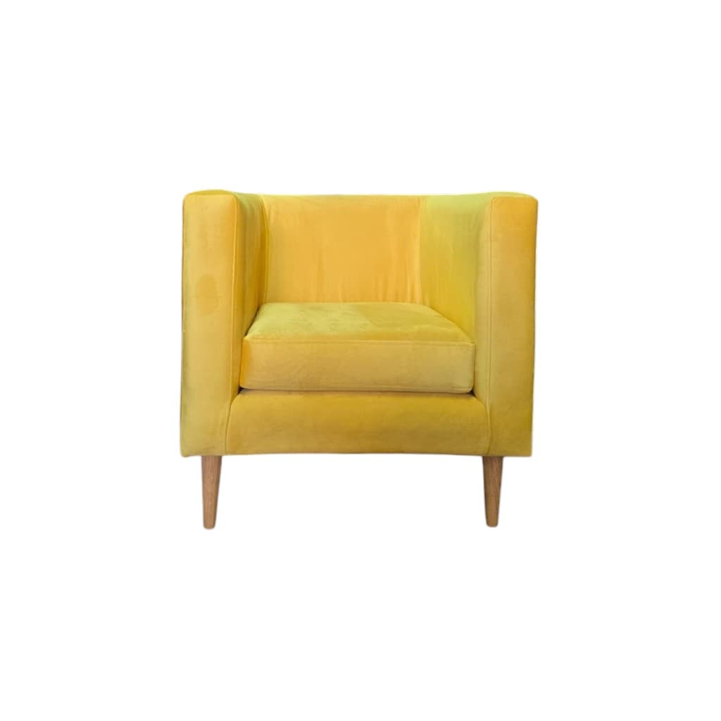 PACK 2 Poltrona Borlange Cubo – Felpa Amarillo - vista 4