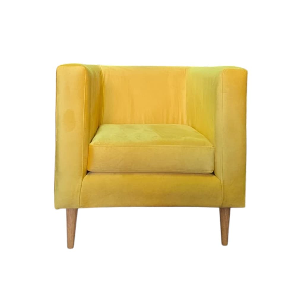 PACK 2 Poltrona Borlange Cubo – Felpa Amarillo - vista 7