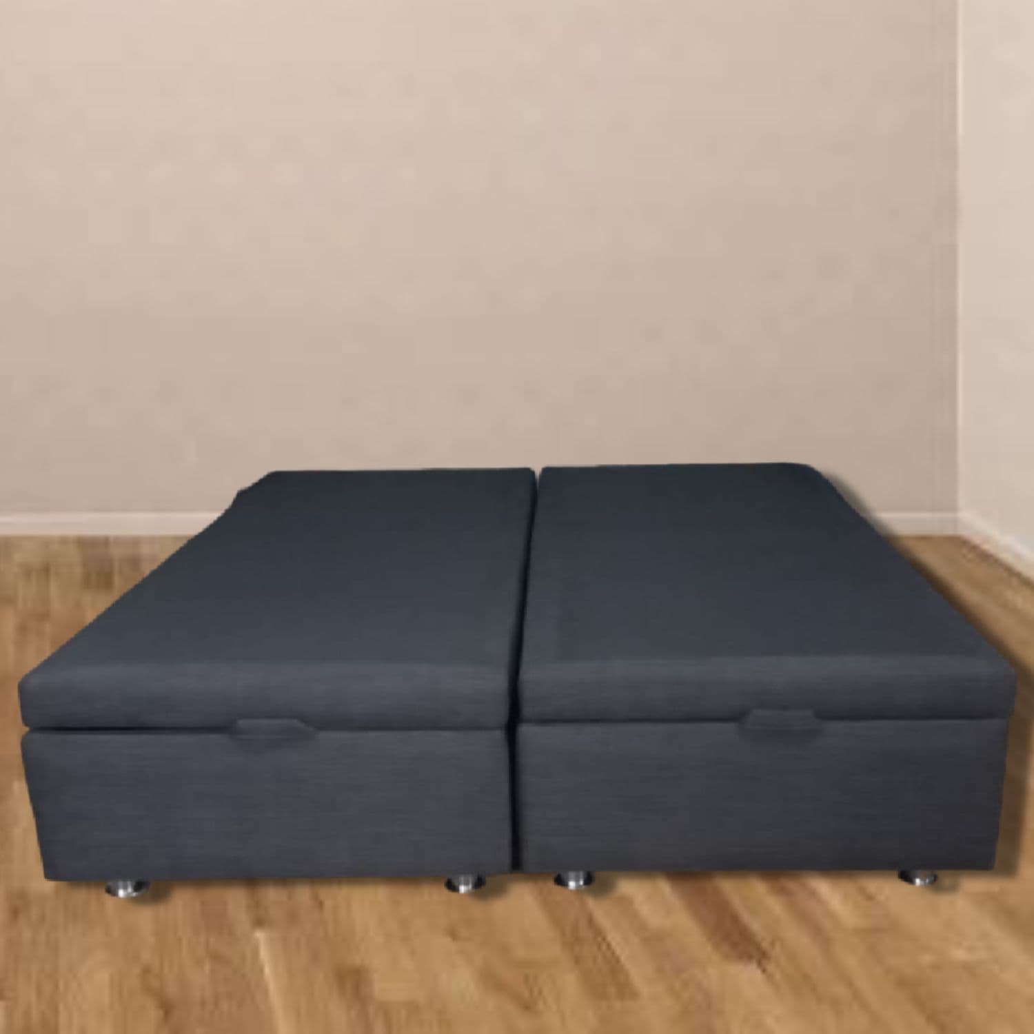 CAMA 2M ABATIBLE BAUL FUNCIONAL LINO MARENGO 2 PLAZAS DIVIDIDA