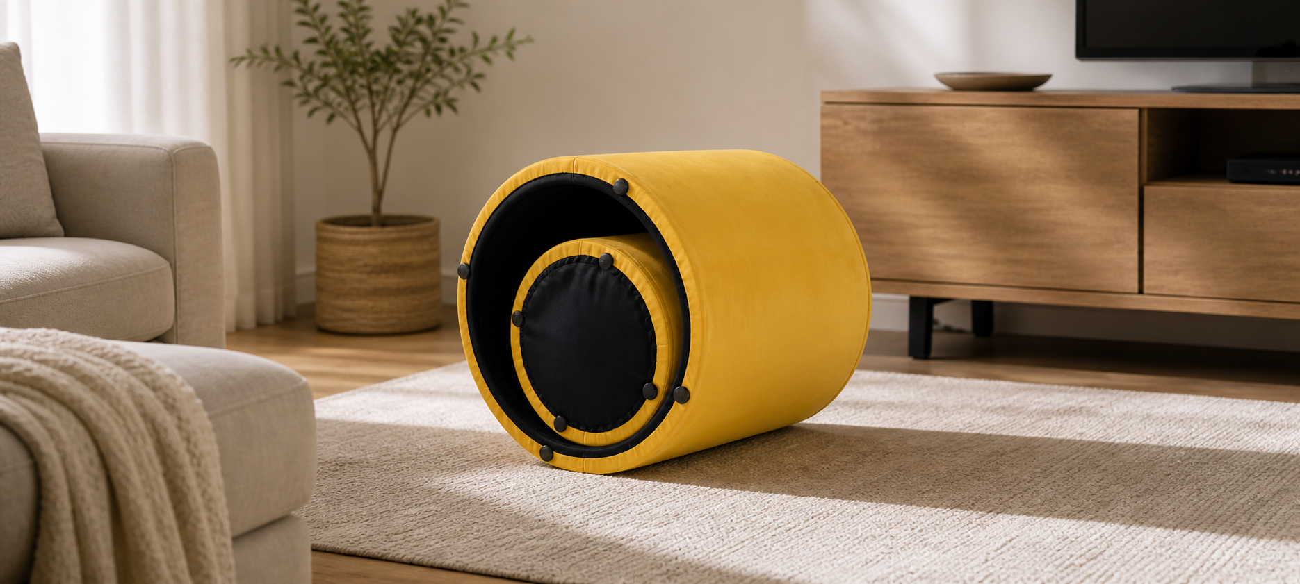 pouf A acostado